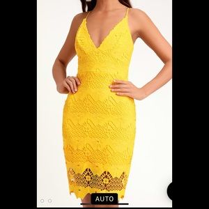 Yellow Lace Lulu’s Dress
